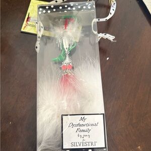 Silvestri My Dysfunctional Family Ornament with White Feathers